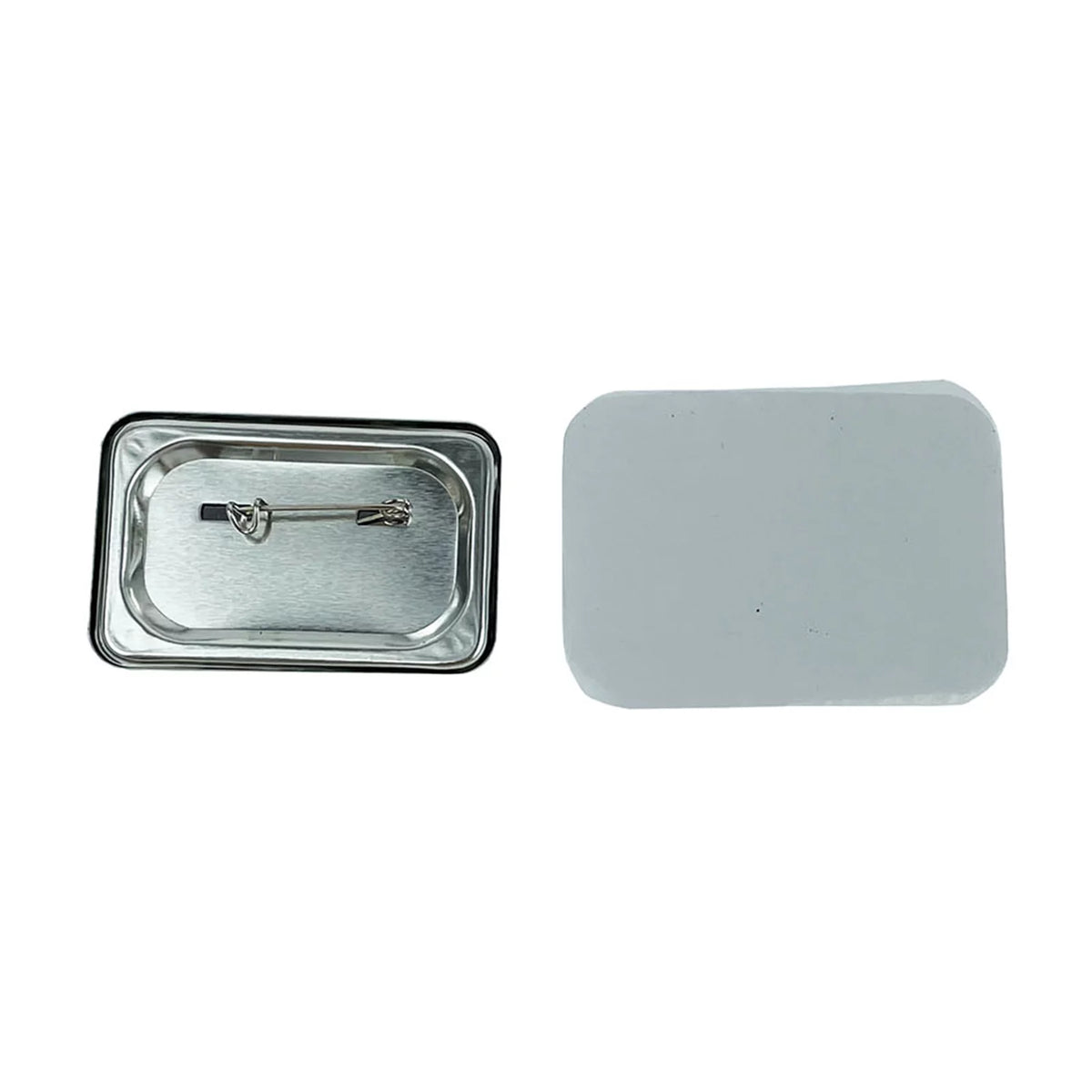 100set 40*60mm Rectangle Pin Back Button D3407