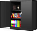 Locking Metal Cabinet with 2 Doors, 4 Adjustable Shelves, 72" V17762
