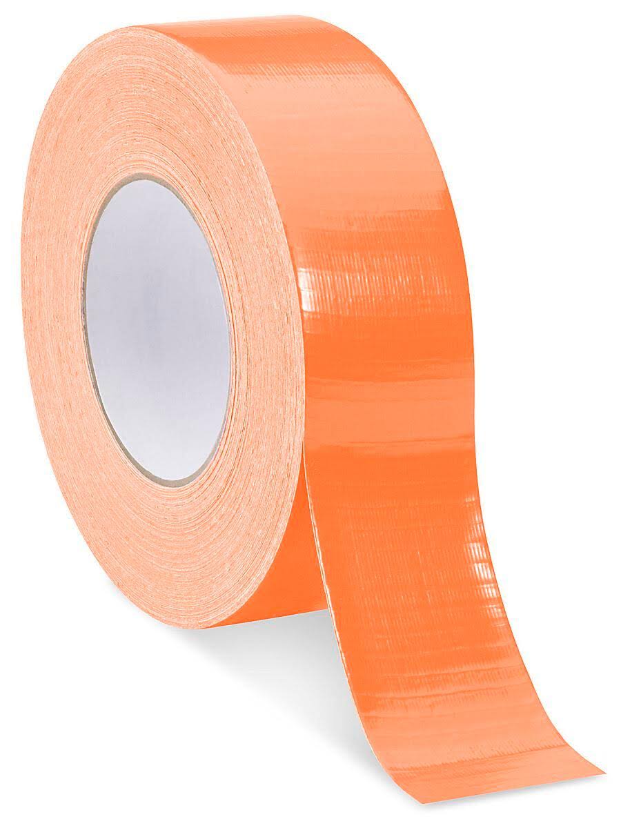 Fluorescent Orange Industrial Duct Tape, 2 x 22 x 60 yds, 4 Rolls V550