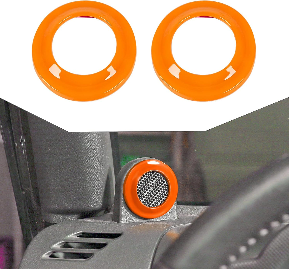 Orange Car Interior Accessories Trim Stickers Y962234