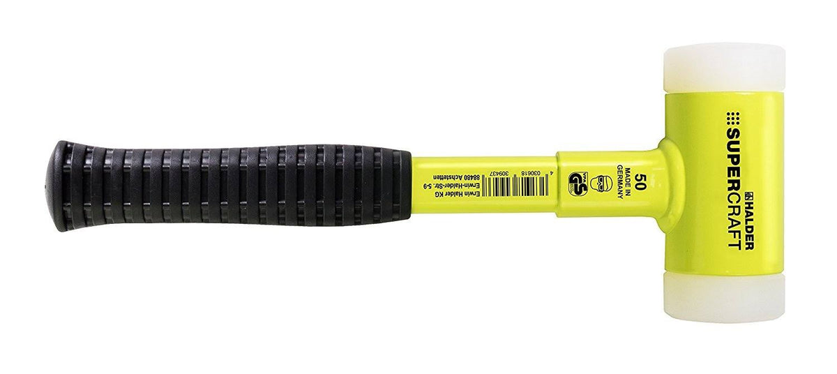Yellow 60 mm Mallet with Steel Tube Handle J266253