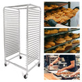25 Tier Aluminum Bakery Rack with Lockable Wheels B628