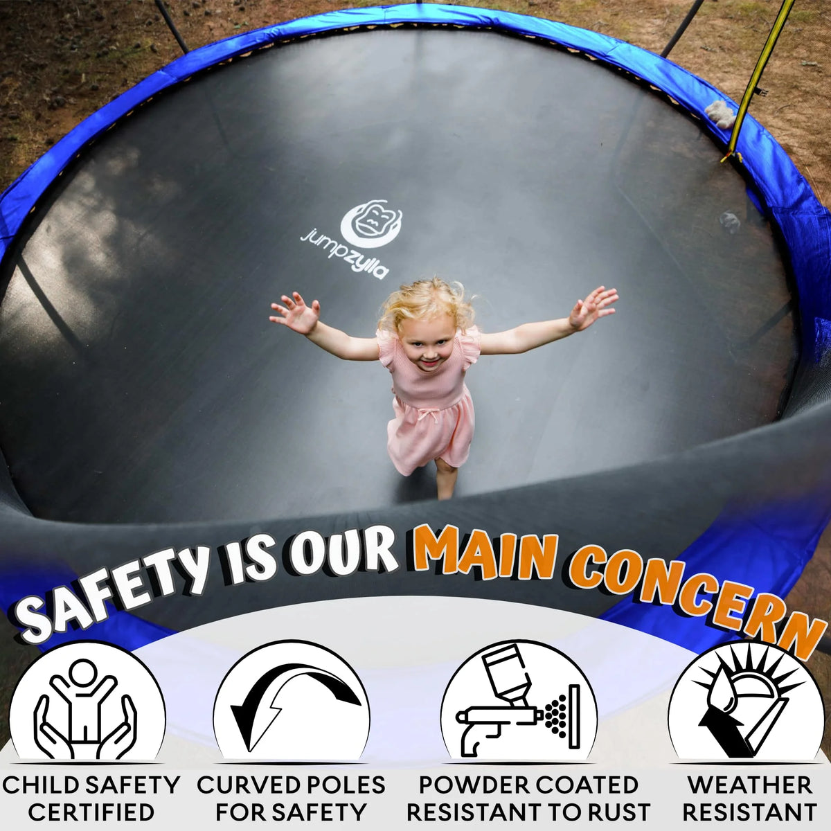 8FT 10FT 12FT 14FT Trampoline with Enclosure and Ladder O562