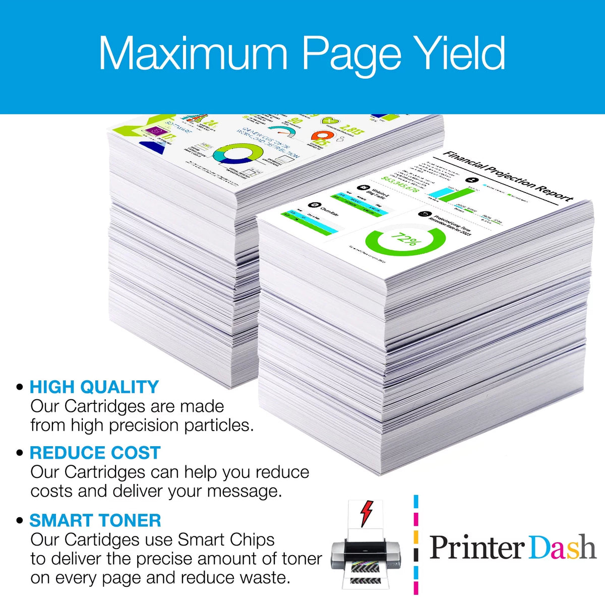 Replacement Inkjet Combo Pack 3-Black/2-Color A653