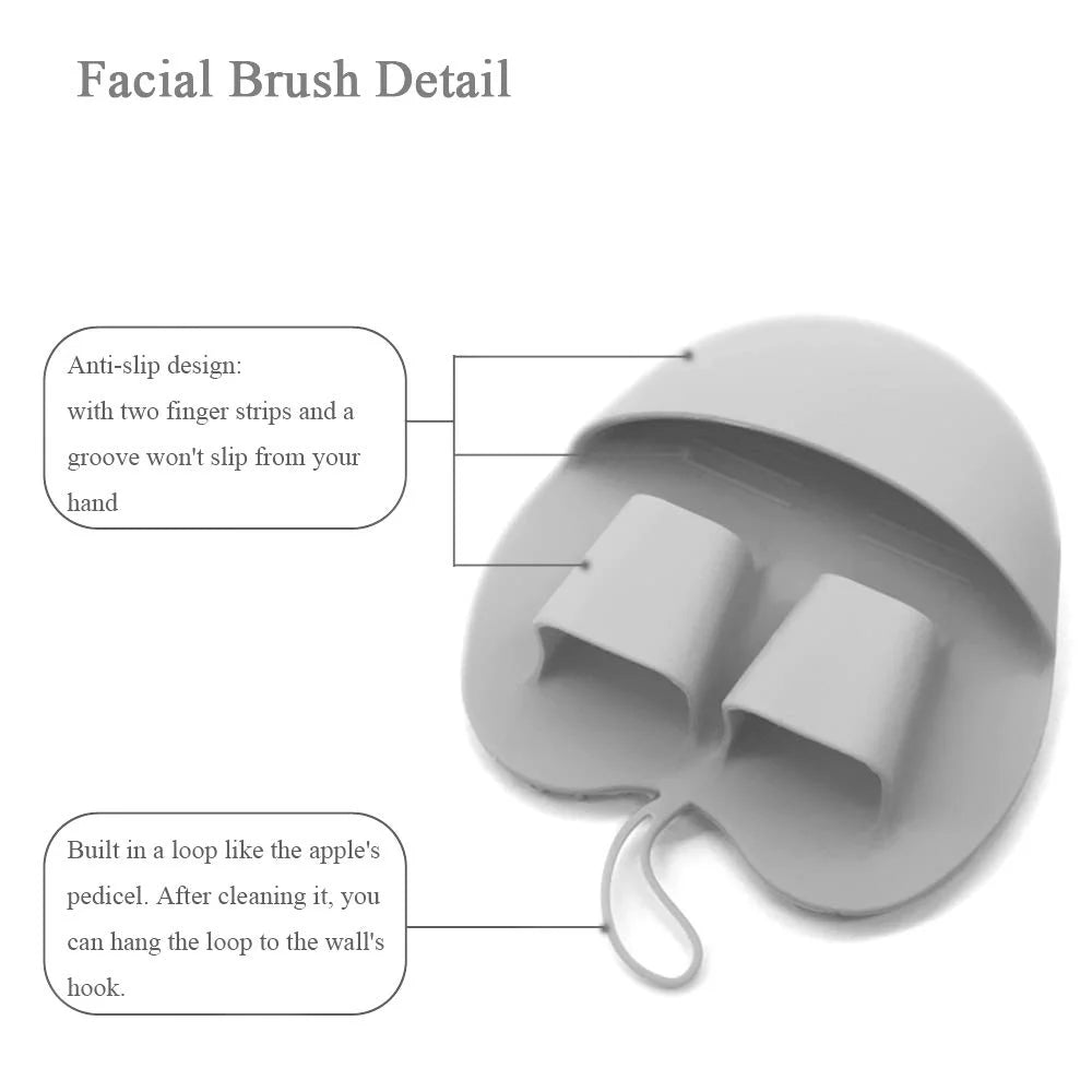 Food-grade Silicone Facial Cleansing Brush with Body Brush T54086