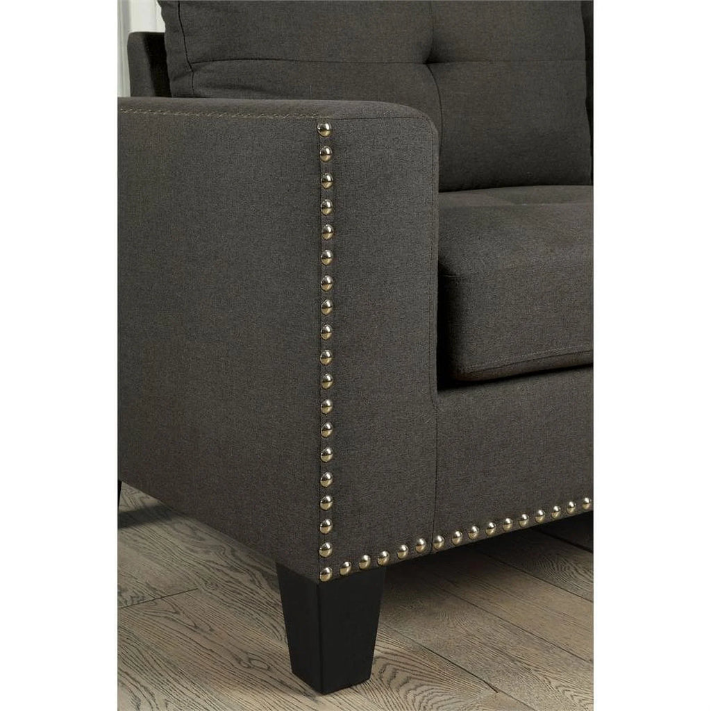Gray Fabric 2-Piece Sofa Set H49417