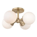 4-Light Semi Flush Mount Aged Brass R564618