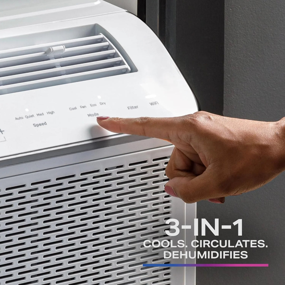 Ultra Quiet 8,200 BTU WiFi Enabled White Window Air Conditioner H628019