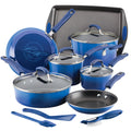 14 Pc Hard Enamel Nonstick Cookware Set Blue Gradient U123763