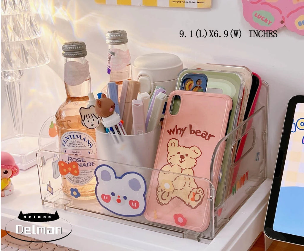 Foldable Desk Organizer with Stickers J245