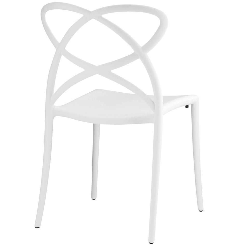 White Dining Side Chair F8505
