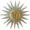 Gold Metal Indoor Outdoor Sun Wall Decor X750