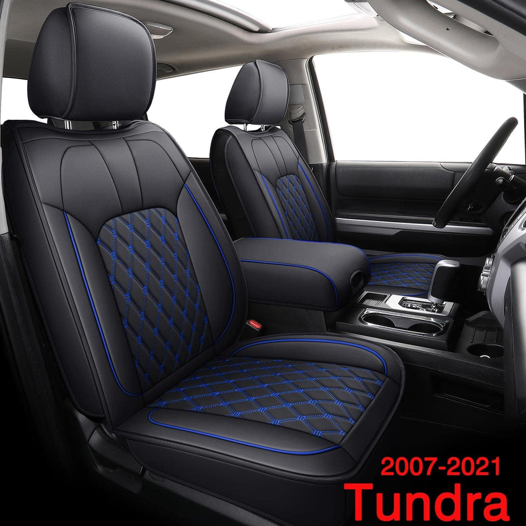Black Water Proof Faux Leather Front Car Seat Covers T944