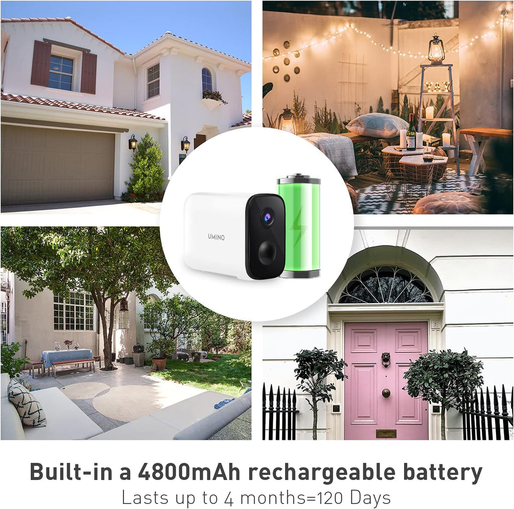 1080P FHD Wireless Rechargeable Battery Security Camera P3162