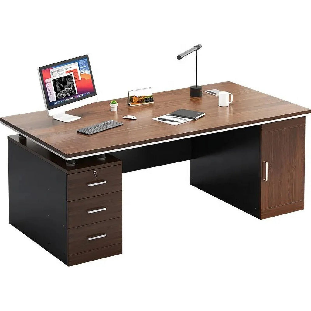 Computer Writing Desk with Drawers Z341