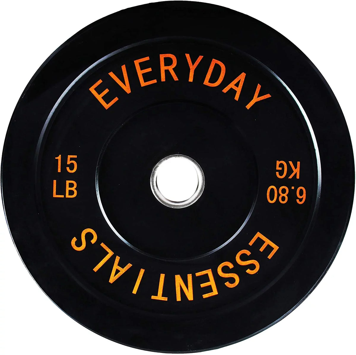 Olympic Bumper Plate Weight Plate Set with Steel Hub, Black, 210 lbs R2792
