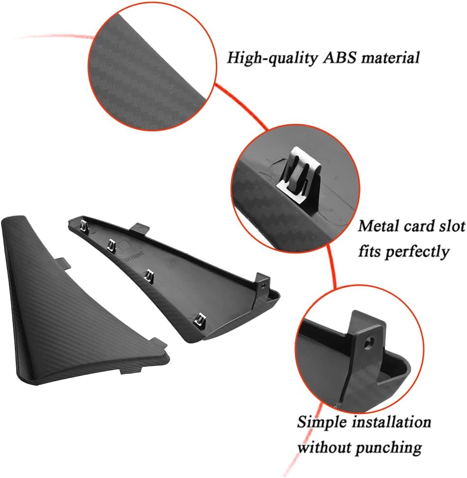 ABS Plastic Splash Guards Wheel Mud Flaps for Corvette C8 2020-2022 P500