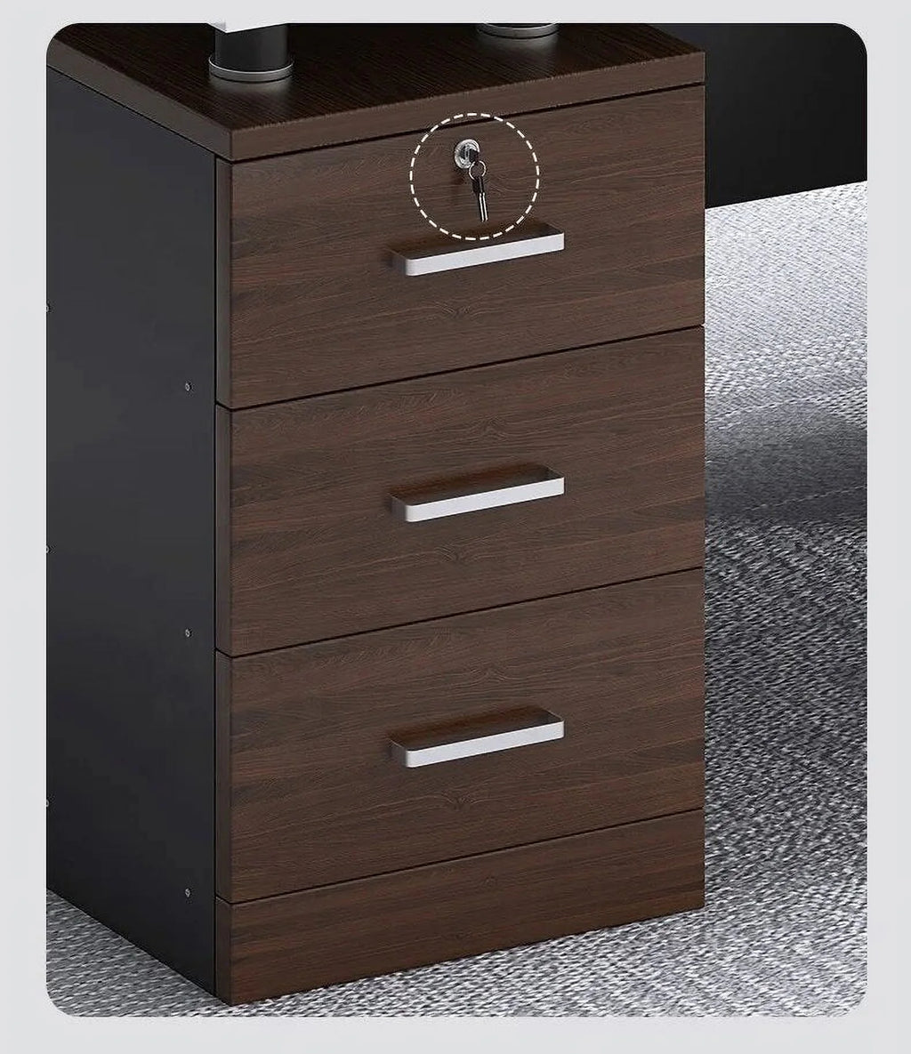 Computer Writing Desk with Drawers Z341