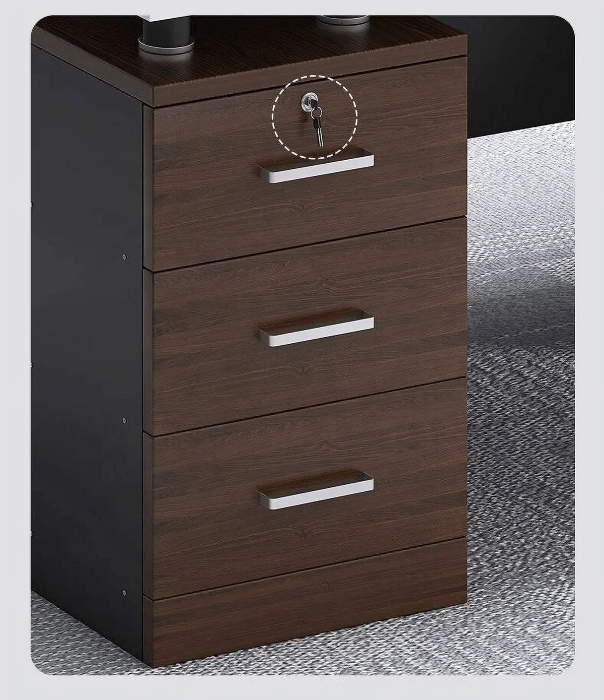 Computer Writing Desk with Drawers Z341