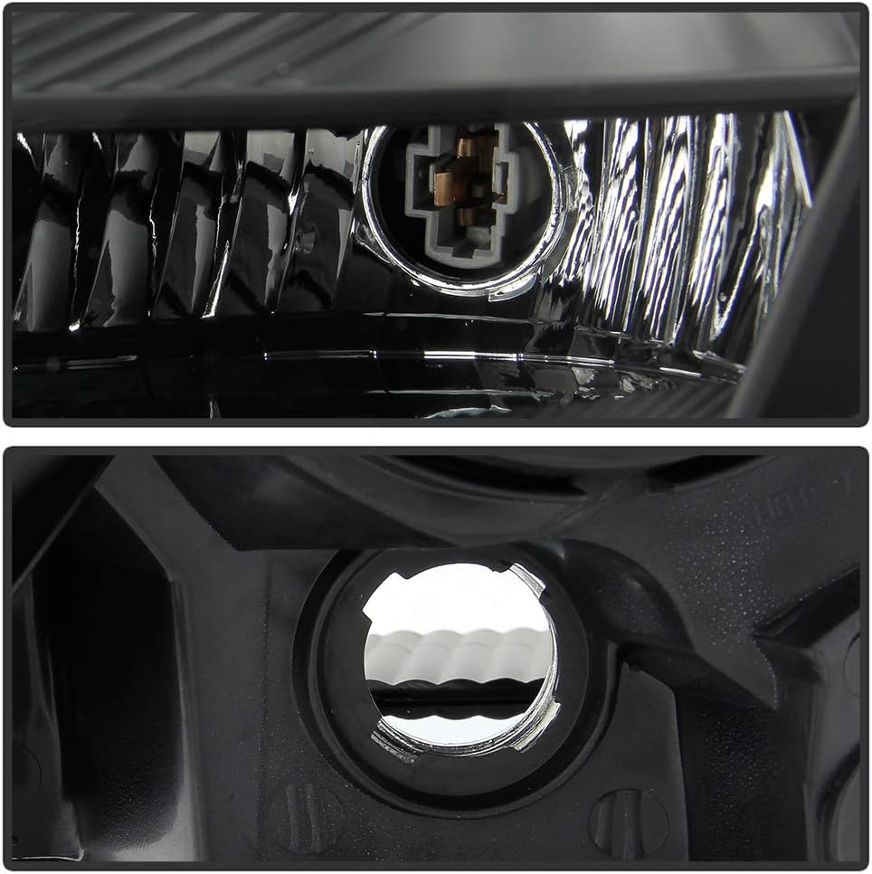 Black Housing Headlights Headlamps Assembly N1962