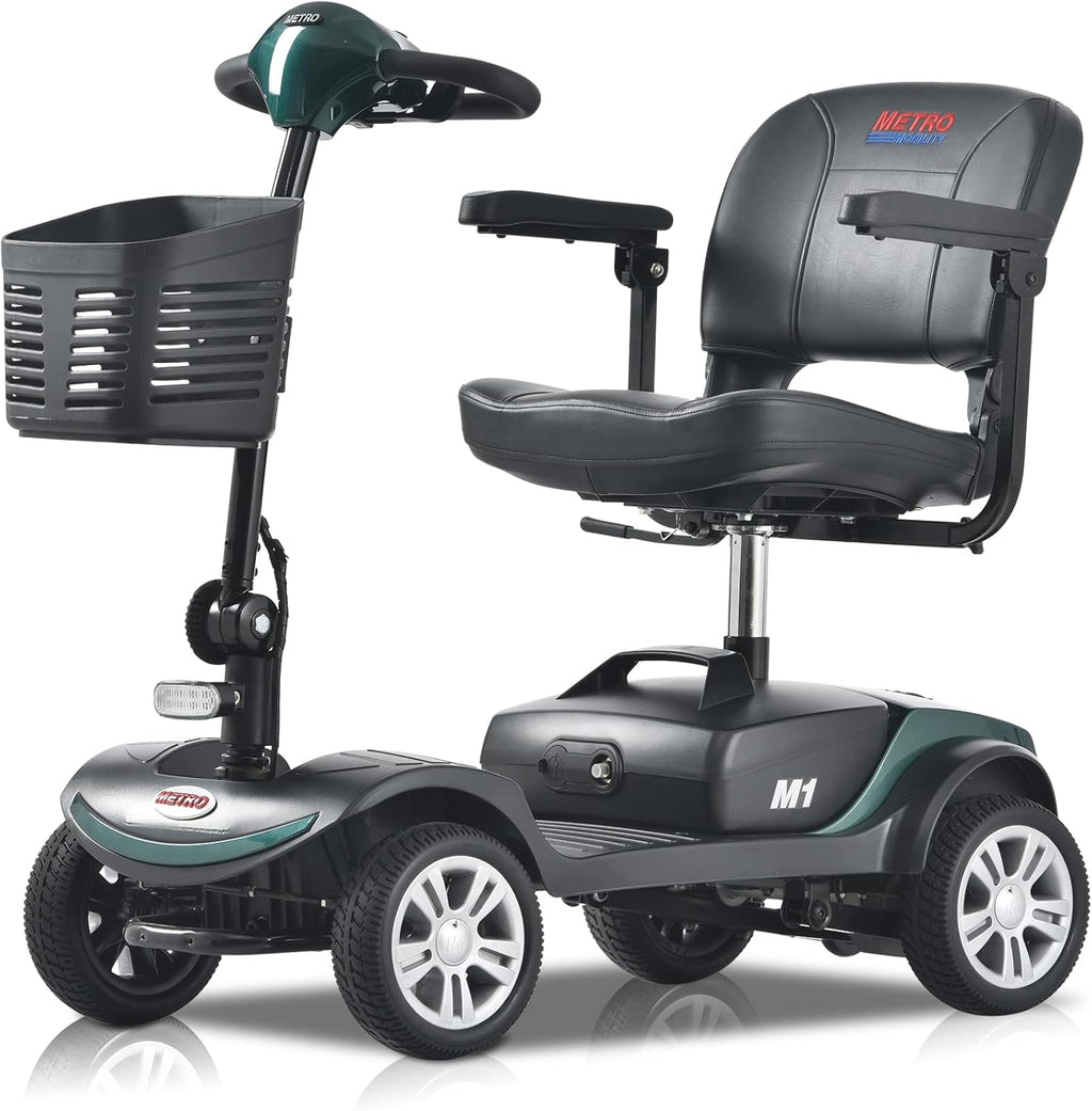 4 Wheel Electric Powered Mobility Scooter Compact Travel Lightweight A33291