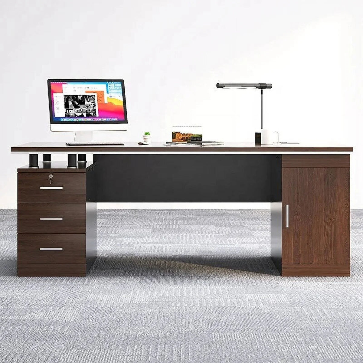 Computer Writing Desk with Drawers Z341